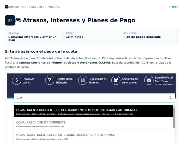 Atrasos y planes de pago