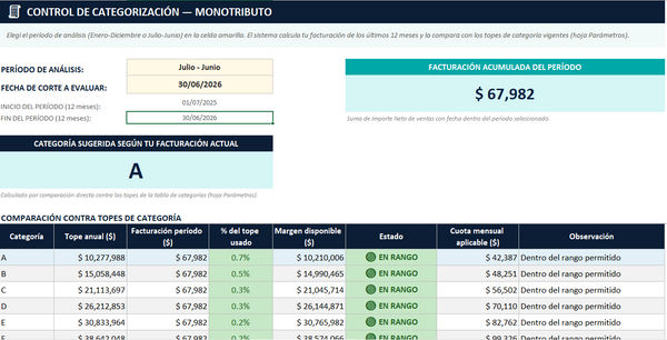 Planilla de Excel